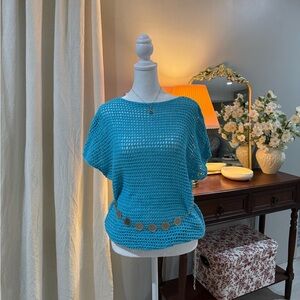 Chico's Crochet Knit Top
